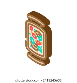 ossobuco stew italian cuisine isometric icon vector. ossobuco stew italian cuisine sign. isolated symbol illustration