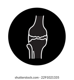 Osteoarthritis color line icon. Cosmetic product. Pictogram for web page, mobile app, promo.
