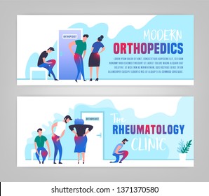 Osteoarthritis illustration in modern vanguard simplistic style. Hip and knee bones injury. Orthopedic clinic. Editable vector in bright green, blue, pink colors. Medical, healthcare, science concept.