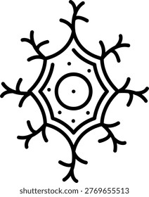 Osteocyte Illustration vector Icon Design
