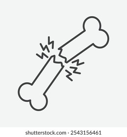 Osteoporose-Symbol-Set. Vektorgrafik.