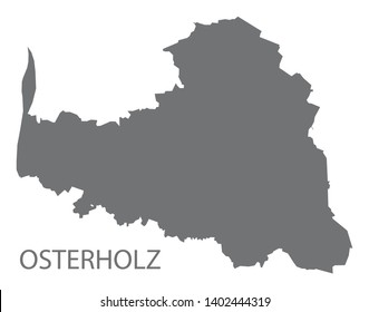 Osterholz Grey County Map Of Lower Saxony Germany DE