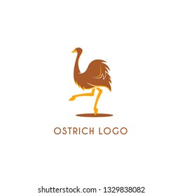 Ostrich Bird Logo Template