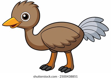 An Ostrich bird vector illustration