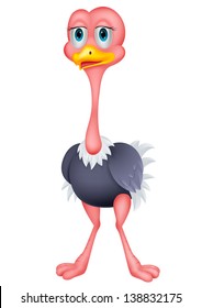 Ostrich cartoon