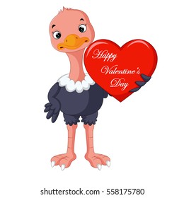 ostrich cartoon