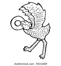 ostrich cartoon