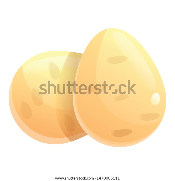 Ostrich Eggs Icon Cartoon Ostrich Eggs Stock Vector (Royalty Free