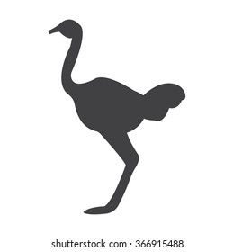 Ostrich Icon. 