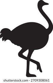  Ícone de avestruz - Ilustração de vetor 