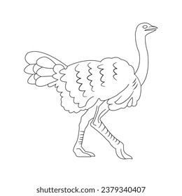 Ostrich icon vector illustration design