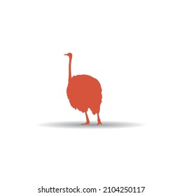 ostrich icon vector illustration simple design