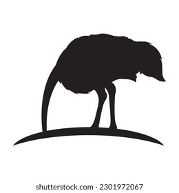 ostrich icon vector illustration simple design