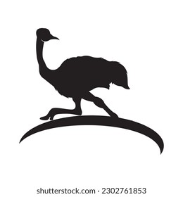 ostrich icon vector illustration simple design