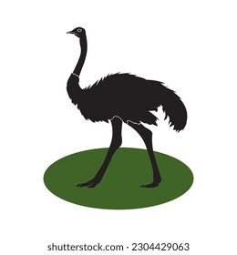 ostrich icon vector illustration simple design