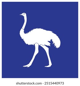 ostrich icon vector illustration simple design