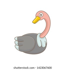 Ostrich. isolated on white background