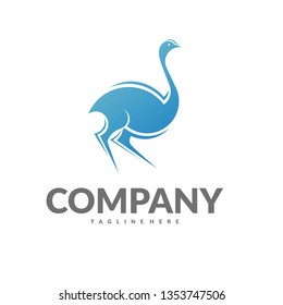 ostrich logo vector