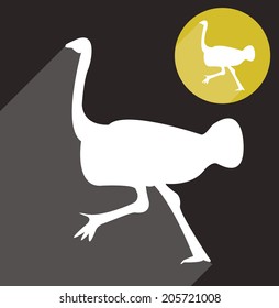 Ostrich silhouette
