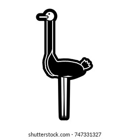 ostrich vector illustration
