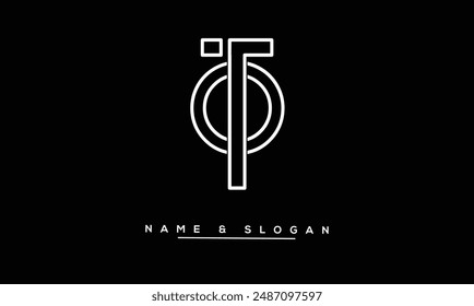 OT, TO Abstract Letters Logo Monogram