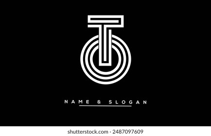 OT, TO Abstract Letters Logo Monogram