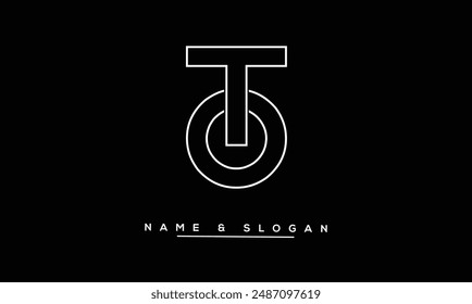 OT, TO Abstract Letters Logo Monogram