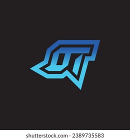 OT initial inspiration logo design esport and gaming clan ideas