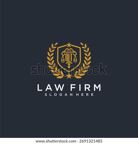 OT letter monogram logo for lawfirm with pillar and leaf image design