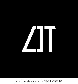 OT logo abstract monogram isolated on black background