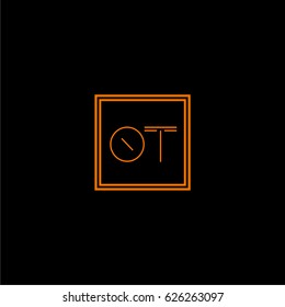ot logo letter initial, Abstract Polygonal Background Logo, design for Corporate Business Identity,flat icon, Alphabet letter