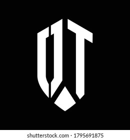 Logomonogramm mit Design-Vorlage für Emblem-Schilde