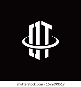 OT monogram logo in a hexagon style and surrounded by a ring