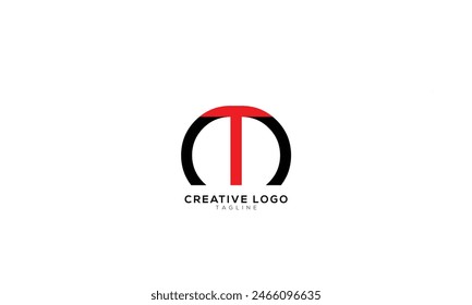 TO OT MT TM Abstract initial monogram letter alphabet logo design