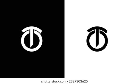 OT, O, T abstract letters logo monogram