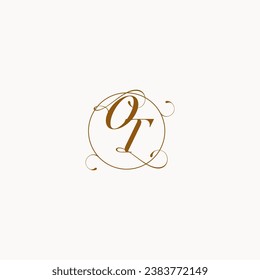 OT uniquely wedding logo symbol of your marriage and you can use it on your wedding stationary