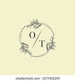 Letras iniciales del logotipo de boda en un diseño profesional de alta calidad que se imprimirán bien en cualquier medio impreso