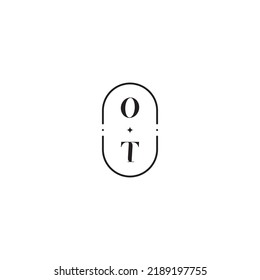 OT wedding logo concept in high quality professional design that will print well across any print media
