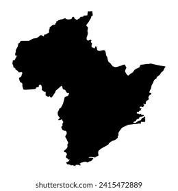 Otago Region Karte, Verwaltungsabteilung von Neuseeland. Vektorgrafik.