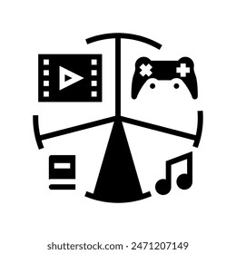 otaku lifestyle otaku glyph icon vector. otaku lifestyle otaku sign. isolated symbol illustration