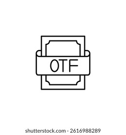 Otf vector line icon icons design