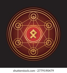 Othala, the rune of hearth, inheritance, ancestral property, and family legacy. The twenty-fourth and final symbol of the Elder Futhark, representing the home. It is associated with rootedness, the homeland, and genetic or spiritual heritage, marking the end of a cycle and a return to origins. In its Norse meaning, it signifies 