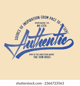 othantik, traditional sportswear work with sunset-themed writing in plain colors