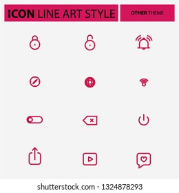 Othe theme icon with line style color