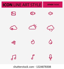 Othe theme icon with line style color