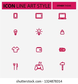 Othe theme icon with line style color