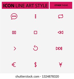 Othe theme icon with line style color