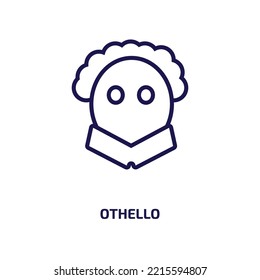 othello icon from education collection. Thin linear othello, 50, owl outline icon isolated on white background. Line vector othello sign, symbol for web and mobile