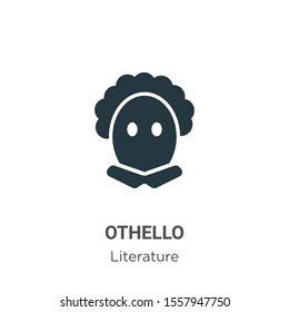 Othello vector icon on white background. Flat vector othello icon symbol sign from modern literature collection for mobile concept and web apps design.