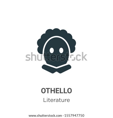 Othello vector icon on white background. Flat vector othello icon symbol sign from modern literature collection for mobile concept and web apps design.